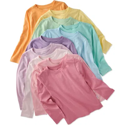 Butterblu Babies'  London 10-pack Assorted Organic Cotton T-shirts In Multi