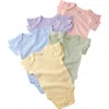 Butterblu Babies'  Rory Assorted 5-pack Bodysuits In Multi
