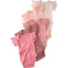 Butterblu Babies'  Rory Assorted 5-pack Bodysuits In White
