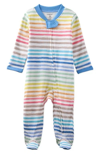 Butterblu Babies'  Scout One-piece Organic Cotton Pajamas In Multi