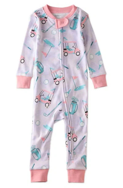 Butterblu Babies'  Shawn Footless Organic Cotton One-piece Pajamas In Blue