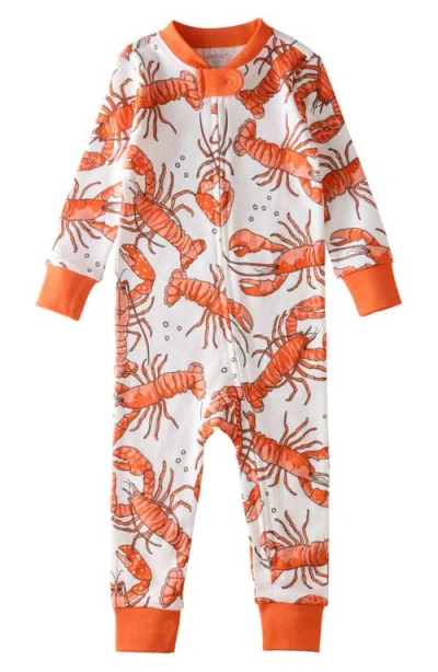 Butterblu Babies'  Shawn Footless Organic Cotton One-piece Pajamas In Multi