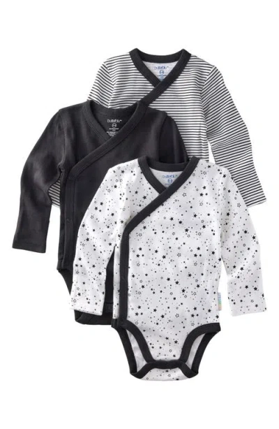 Butterblu Babies'  Sterling Side Snap Organic Cotton Assorted 3-pack Bodysuits In Multi