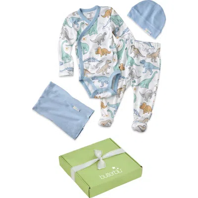 Butterblu Take Me Home 4-piece Baby Gift Set In Blue