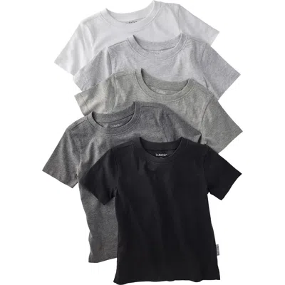 Butterblu Babies'  Taylor Assorted 5-pack Organic Cotton T-shirts In Multi