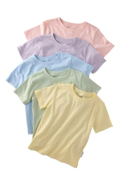 Butterblu Babies'  Taylor Assorted 5-pack Organic Cotton T-shirts In Multi