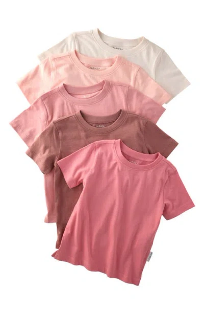 Butterblu Babies'  Taylor Assorted 5-pack Organic Cotton T-shirts In Multi
