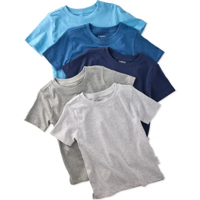 Butterblu Babies'  Taylor Assorted 5-pack Organic Cotton T-shirts In Multi