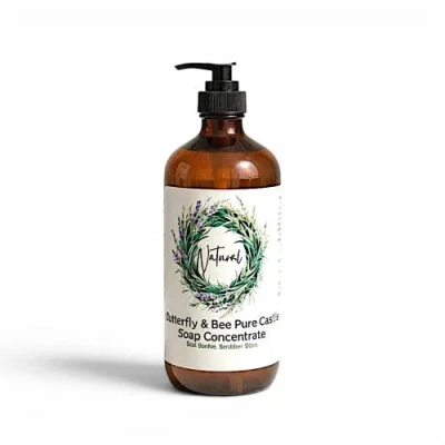 Butterfly & Bee Pure Liquid Organic Castile Soap Natural Multi Purpose Cleaner Soap