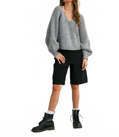 Buttermelon Spring Sweater In Grey Multi In Gray