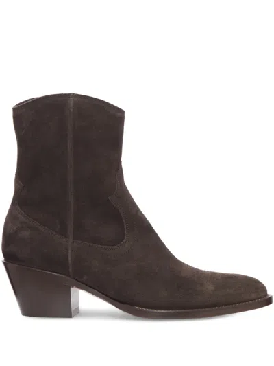 BUTTERO 40MMM FLEE SUEDE COWBOY BOOTS