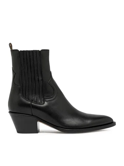 BUTTERO ANNIE ANKLE BOOT IN WAXED LEATHER