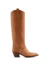 Buttero Annie Pull-tab Knee-high Cowboy Boots In Brown