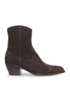 Buttero Annie Suede Ankle Boot In Brown