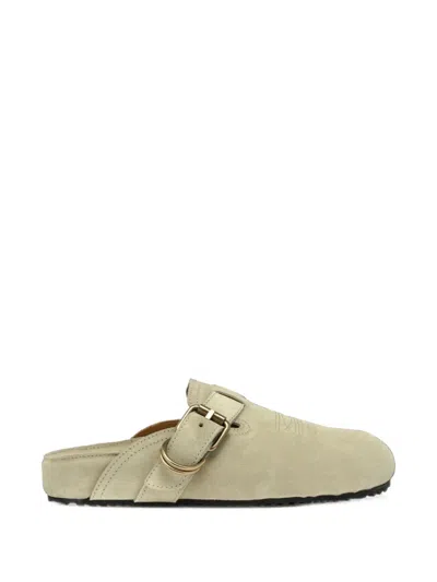 Buttero Buckle-strap Mules In Multi