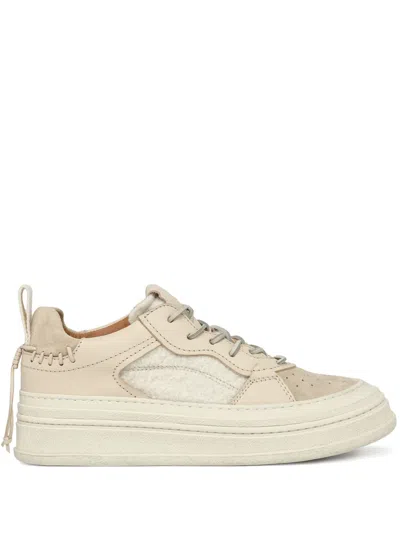Buttero Circolo Panelled Sneakers In Neutrals