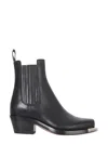 Buttero Square Toe Chelsea Boots In Black