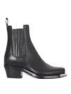 Buttero Square Toe Chelsea Boots In Black