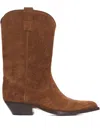 Buttero Embroidered-detail Boots In Brown