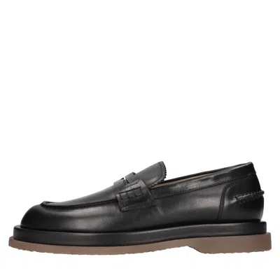 Buttero Flat Shoes In Nero Neri E Grigi