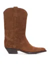 Buttero Embroidered-detail Boots In Brown