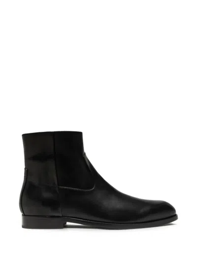 Buttero Floyd Side-zip Ankle Boots In Black