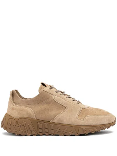 Buttero Lace-up Suede Sneakers In Neutrals