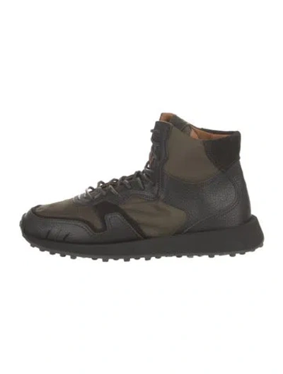 Pre-owned Buttero Leather Lace-up Boots W/ Tags In Green