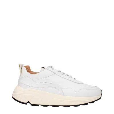 Buttero Leather Men's Sneakers In White