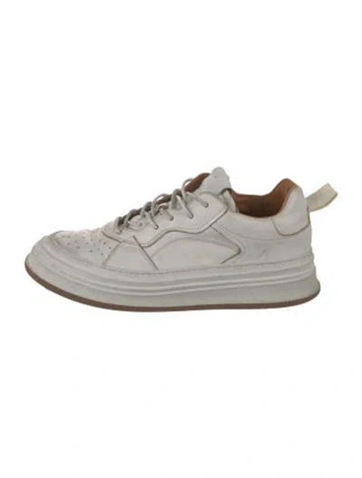 Pre-owned Buttero Leather Sneakers In White