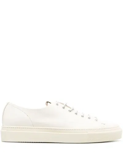 Buttero Low-top Leather Sneakers In White