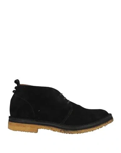 Buttero Man Ankle Boots Black Size 11 Leather