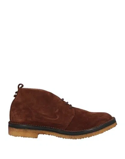 Buttero Man Ankle Boots Brown Size 11 Leather