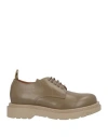 Buttero Man Lace-up Shoes Sage Green Size 7 Leather In Sage Green