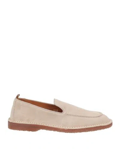 BUTTERO BUTTERO MAN LOAFERS LIGHT GREY SIZE 7 LEATHER