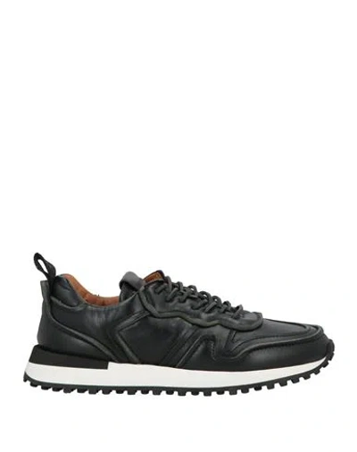 Buttero Man Sneakers Black Size 6 Soft Leather