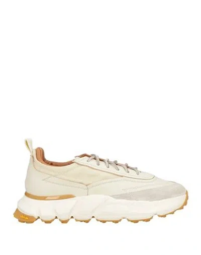 Buttero Man Sneakers Ivory Size 7 Leather In White