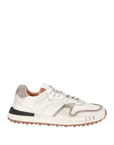 Buttero Man Sneakers Off White Size 6 Leather