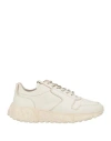 Buttero Man Sneakers Beige Size 8 Leather In Off White