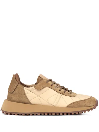 Buttero Panelled Lace-up Sneakers In Neutrals