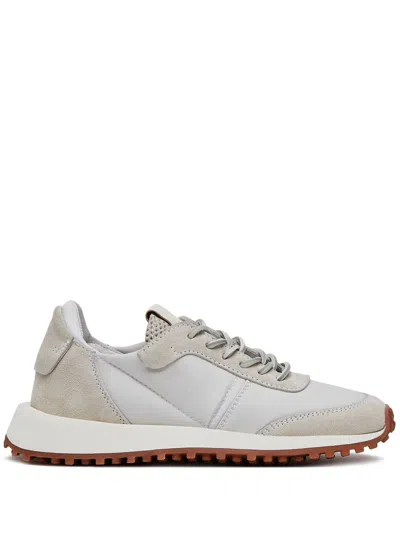 Buttero Panelled Lace-up Sneakers In Neutrals