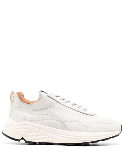 BUTTERO PIPING-DETAIL LOW-TOP SNEAKERS