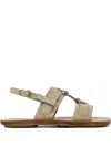 Buttero Ring-detail Sandals In Neutral