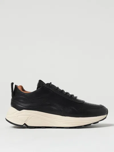 Buttero Vinci Low-top Leather Trainers In Black