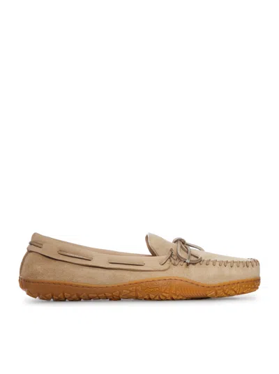 Buttero Suede Boat Loafers With Vibram Sole In Brown