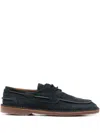 Buttero Suede Derby Shoes In Blue
