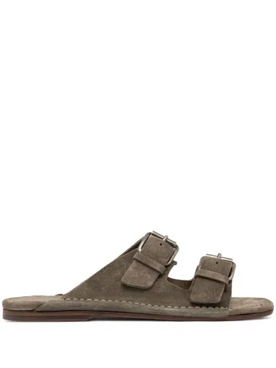 Buttero Suede Sandals In Braun