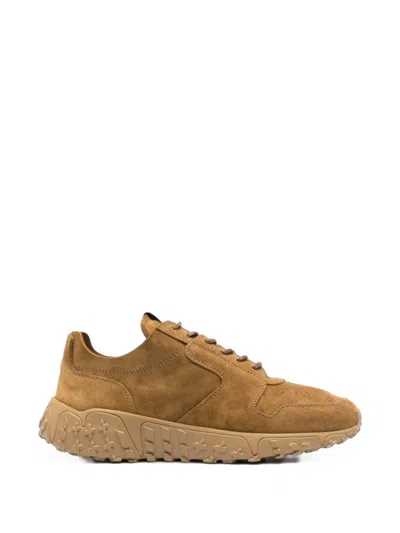 Buttero Vinci X Lace-up Suede Sneakers In Brown