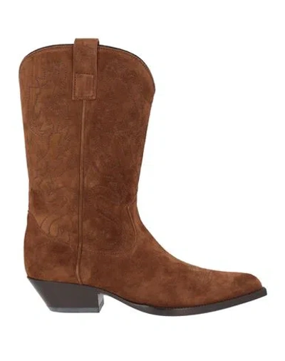 Buttero Woman Ankle Boots Brown Size 6.5 Leather