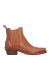Buttero Woman Ankle Boots Tan Size 6 Leather In Brown